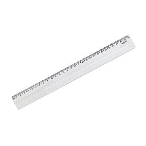 Regua 30Cm Max Premium 4Cm Cristal Maxcril
