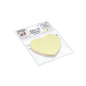 Bloco Smart Notes 70X70MM Love Coracao Pastel 100F Brw