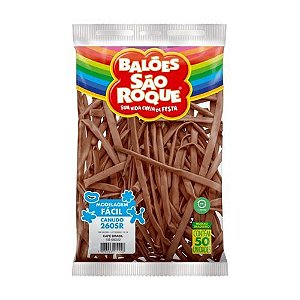 Balao Canudo Liso Cafe Brasil com 50 Unidades Sao Roque