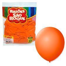 Balao Imperial 7 Laranja Mandarim com 50 Unidades Sao Roque