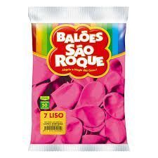 Balao Imperial 7 Rosa Pink com 50 Unidades Sao Roque