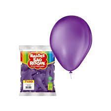 Balao Imperial 7 Roxo Uva com 50 Unidades Sao Roque