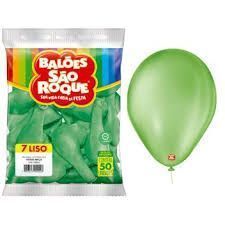 Balao Imperial 7 Verde Maca com 50 Unidades Sao Roque