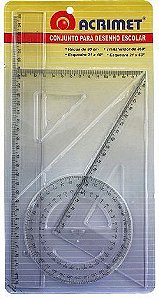 Conjunto Desenho Escolar Resistente Acrimet 562