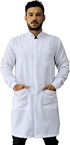 Jaleco Manga Longa Branco Slogo M