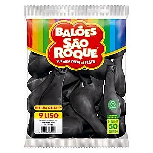 Balao Imperial 9 Preto Ebano com 50 Unidades Sao Roque