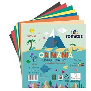 Livro De Atividades Orimania 3 em 1 Papel Criativo 75GR 45F Romitec
