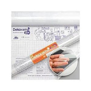 Papel Autoadesivo Stick Transparente 1 Mt Dekorama