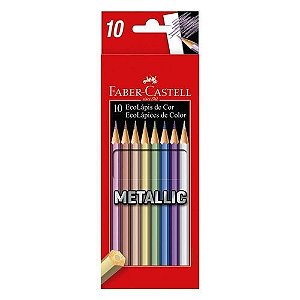Ecolapis de Cor Metallic 10 Cores Faber Castell