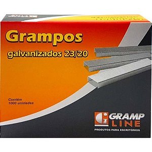 Grampos Galvanizados 23/20 Caixa com 1000 Gramp Line