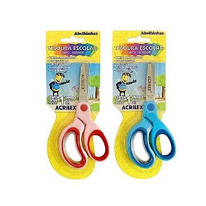 Tesoura Escolar Bicolor Acrilex