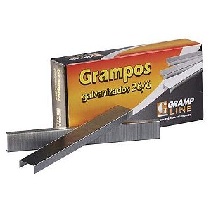 Grampos Galvanizados 26/6 Caixa com 1000 Gramp Line