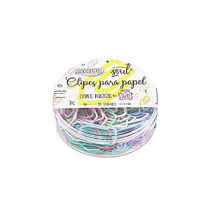 Clips para Papel 2/0 Pastel com 50 Unidades Brw