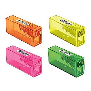 Apontador com Deposito Neon Faber Castell