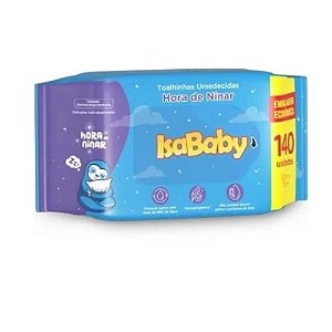 Toalhas Umidecidas Flip Top Hora de Ninar com 140 Unidades Isababy