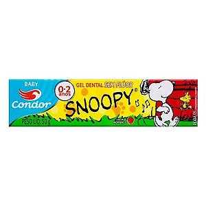 Creme Dental Gel Snoopy sem Fluor 50G Condor