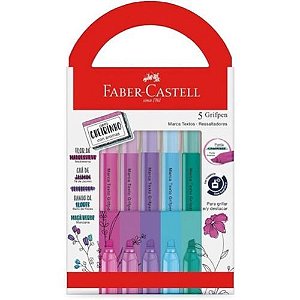 Marca Texto Grifpen com Cheirinho Estojo com 5 Faber Castell