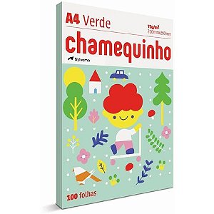 Chamequinho A4 Verde 75GR 100Folhas Chamex