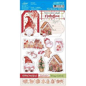 Adesivo de Natal Diversos Litoarte