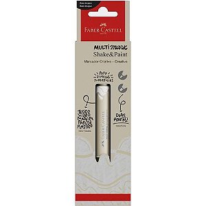 Marcador Criativo Multimark Shake&Paint Branco 713 Blister Faber Castell