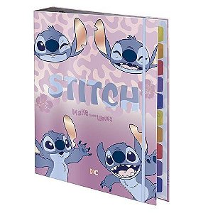 Fichario Univ Argolado Stitch Dac
