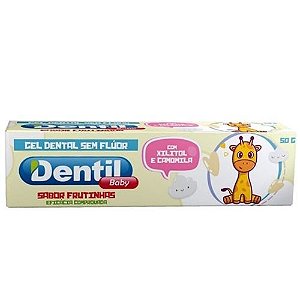 Creme Dental Frutinhas sem Fluor com Xilitol e Camomila 50G Dentil Baby