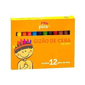 Gizao de Cera 12 Cores Piratininga