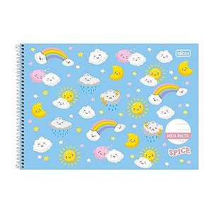 Caderno Esp Cd Meia Pauta Spice 40 Folhas Tilibra