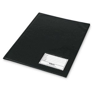 Pasta Catalogo com 50 Envelopes Pvc Preta Polibras