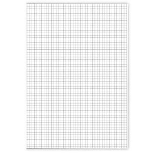 Papel Almaco Folha Quadriculado Pacote com 10 Unidades