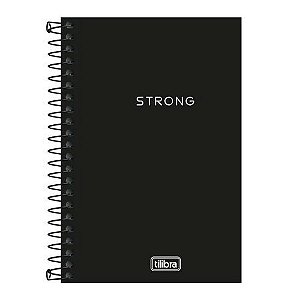 Caderneta Esp Cpp 1/8 S/P Neon Preta 80 Folhas Tilibra