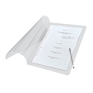 Pasta com Grampo Trilho Transparente 606PP-TR Dac