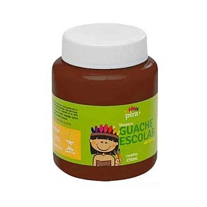 Tinta Guache 250ML Marrom Piratininga