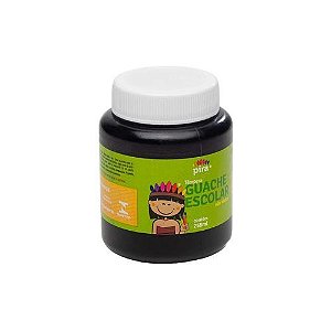 Tinta Guache 250ml Preto Piratininga