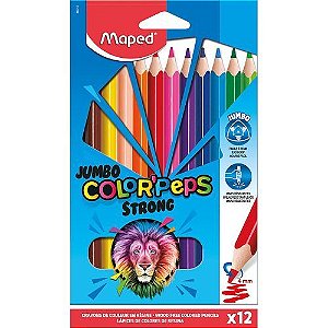 Lapis De Cor Color Peps Strong Caixa com 12 Cores Maped