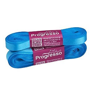Fita de Cetim Cf003 15mmx10m 1390 Azul Medio Progresso