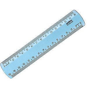 Regua 15CM New Line Azul Maxcril