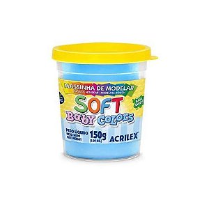 Massa de Modelar Soft 150gr Azul Bebe cod 810 Acrilex