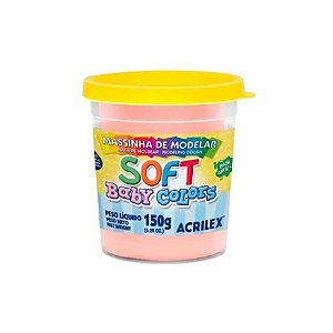 Massa de Modelar Soft 150gr Salmao Bebe cod 812 Acrilex