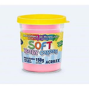 Massa de Modelar Soft 150gr Rosa Bebe cod 813 Acrilex