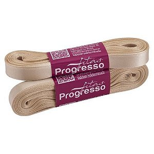 Fita de Cetim CF002 10mmx10m 236 Bege Progresso