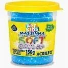 Massa De Modelar Soft Glitter 150Gr Azul Cod 204 Acrilex