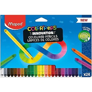 Lapis De Cor Color Peps Infinity Caixa com 24 Cores Maped