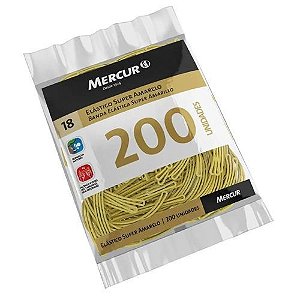 Elastico Super Amarelo N 18 200 Unds Mercur