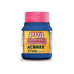 Tinta PVA Fosca para Artesanato 37ml cod 535 Azul Mar Acrilex