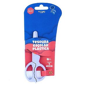 Tesoura Escolar 13CM Plastica Futuro