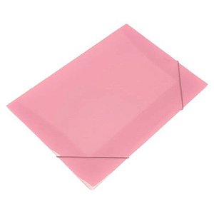 Pasta com Aba Oficio Fina Soft Rosa Polibras