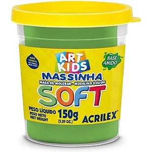 Massa de Modelar Soft 150gr Verde cod 101 Acrilex