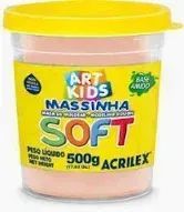 Massa de Modelar Soft 500G Amarelo Pele Cod 538 Acrilex