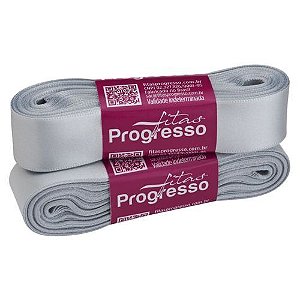 Fita de Cetim CF005 22mmx10m 084 Prata Progresso